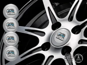 Sticker silicone Premium Design Sleek Dome Badges